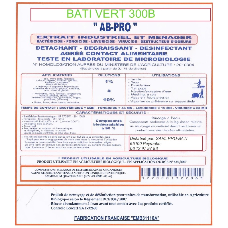 BATIVERT 300B AB-PRO BATIVERT 300B AB-PRO